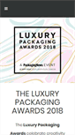 Mobile Screenshot of luxurypackagingawards.com