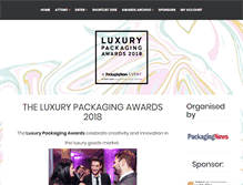 Tablet Screenshot of luxurypackagingawards.com